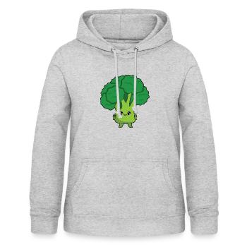 broccoli - Women's Hoodie - light heather grey - Front - AI Model Female 172 light (172cm)