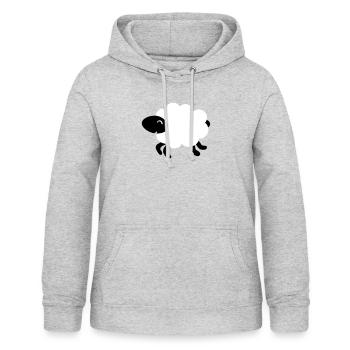 Schaf Lamm - Frauen Hoodie - Hellgrau meliert - Vorne - AI Model Female 172 light (172cm)