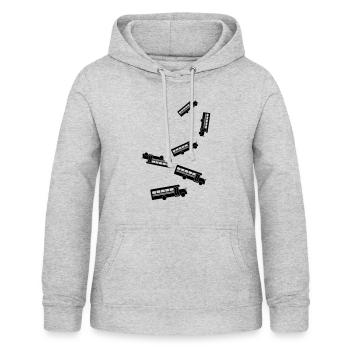 School School Bus - Women's Hoodie - light heather grey - Front - AI Model Female 172 light (172cm)