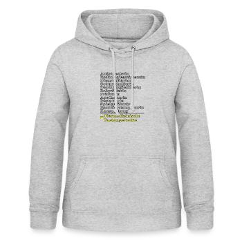 Tiermedizinische Fachangestellte - Frauen Hoodie - Hellgrau meliert - Vorne - AI Model Female 172 light (172cm)