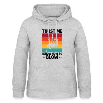 Dudelsack für Dudelsackspieler und Schotten - Frauen Hoodie - Hellgrau meliert - Vorne - AI Model Female 172 light (172cm)