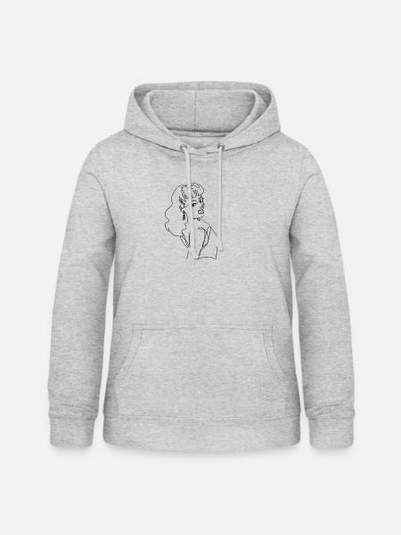 animals 2025jie Kopie - Frauen Hoodie - Hellgrau meliert