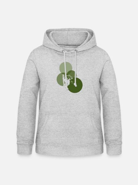 Rest Chill Faul - Frauen Hoodie - Hellgrau meliert