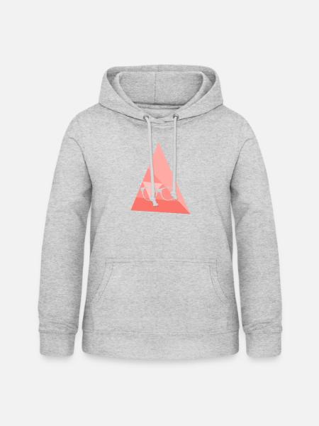Leseratte Buch - Frauen Hoodie - Hellgrau meliert
