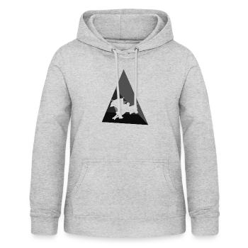 Wingsuit Fliegen - Frauen Hoodie - Hellgrau meliert - Vorne - AI Model Female 172 light (172cm)