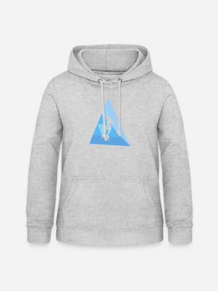 Fabelwesen Flosse Neptun - Frauen Hoodie - Hellgrau meliert