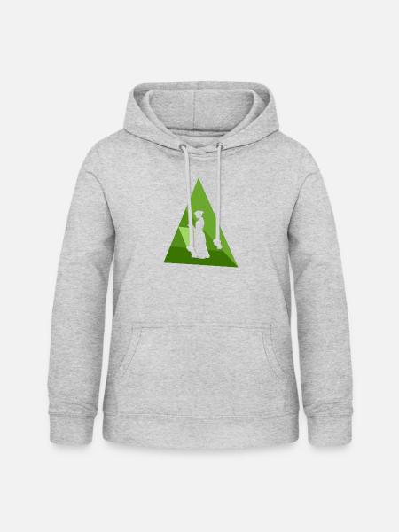 Buch Roman Lesen - Frauen Hoodie - Hellgrau meliert