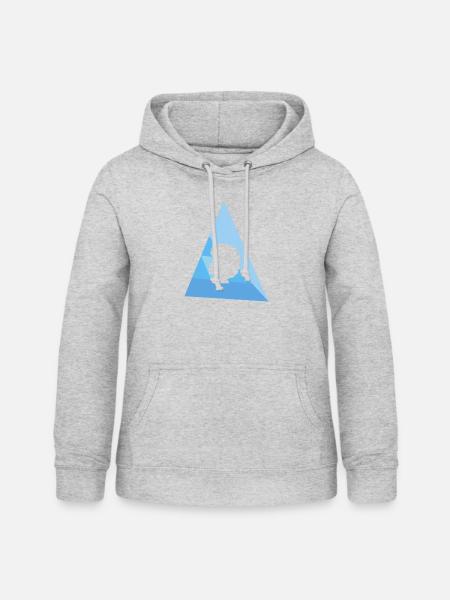 Funky Afro Beat - Frauen Hoodie - Hellgrau meliert