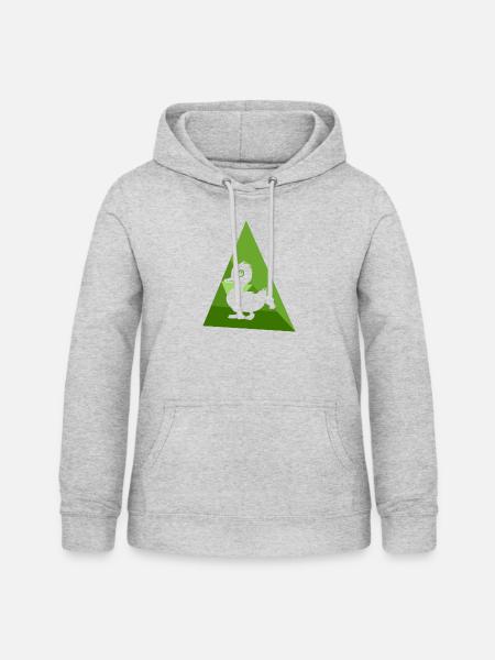Entchen Gans Ente - Frauen Hoodie - Hellgrau meliert