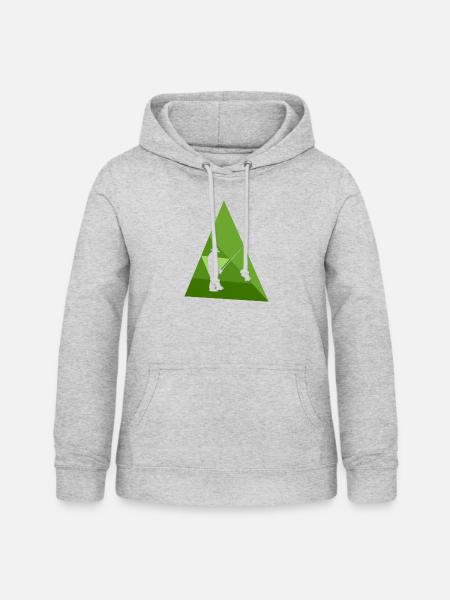 Fischer Angeln Fischerei - Frauen Hoodie - Hellgrau meliert