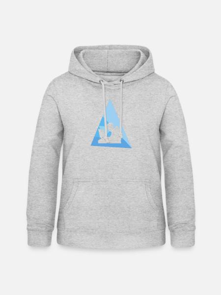 Hacker Informatik Student - Frauen Hoodie - Hellgrau meliert