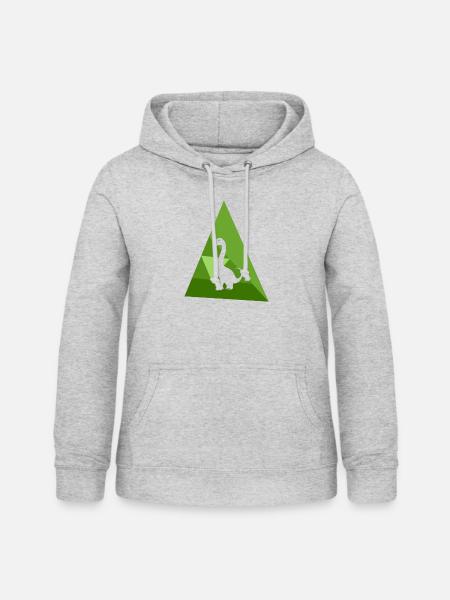 Dinosaurier Rex Fossil - Frauen Hoodie - Hellgrau meliert