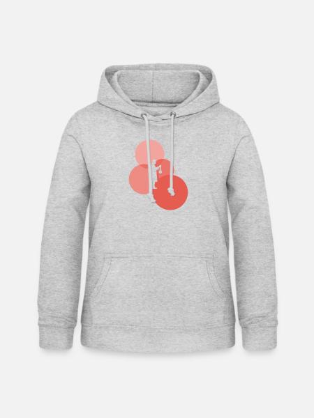 Chemiker Molekül - Frauen Hoodie - Hellgrau meliert