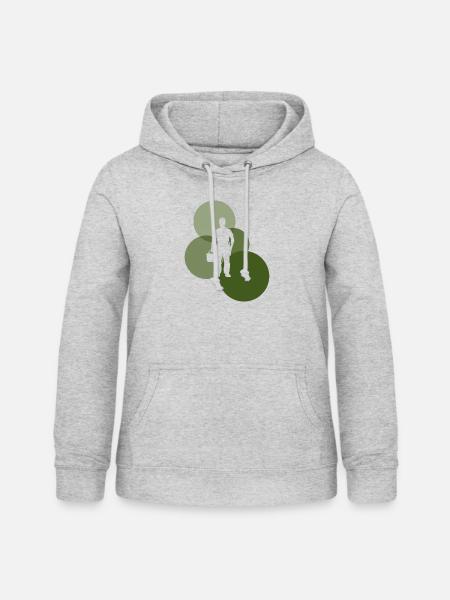Werkzeug Schrauber - Frauen Hoodie - Hellgrau meliert