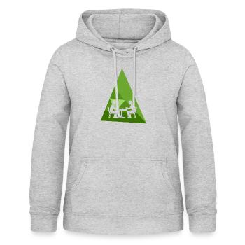 Stratégie Jeux de société Échecs - Sweat à capuche Femme - gris clair chiné - Devant - AI Model Female 172 light (172cm)