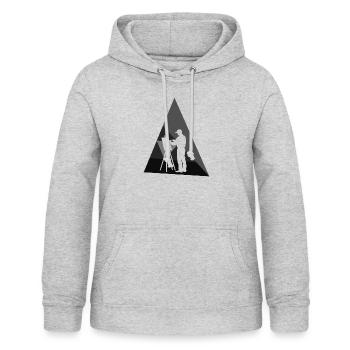 Malen Maler Künstler - Frauen Hoodie - Hellgrau meliert - Vorne - AI Model Female 172 light (172cm)