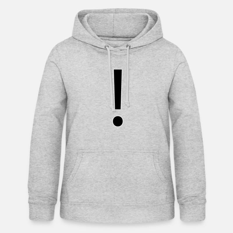 exclamation mark - Women's Hoodie - light heather grey