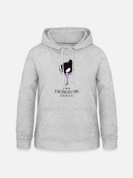 encephalorectomie - Frauen Hoodie - Hellgrau meliert