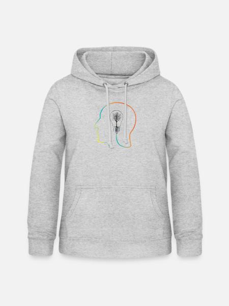 Genius - Frauen Hoodie - Hellgrau meliert