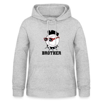 Baseball Baseballspieler Vintage Sprüche Baseballs - Frauen Hoodie - Hellgrau meliert - Vorne - AI Model Female 172 light (172cm)