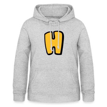 Alphabet H - Women's Hoodie - light heather grey - Front - AI Model Female 172 light (172cm)