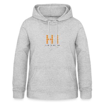 Speaking Hi In Mandarin - Women's Hoodie - light heather grey - Front - AI Model Female 172 light (172cm)