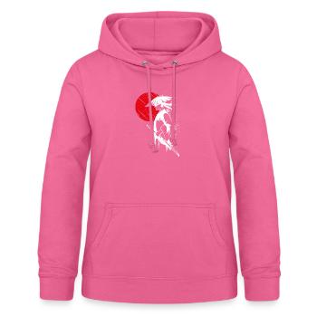 Ronin Samurai Krieger - Sweat à capuche Femme - rose - Devant - AI Model Female 172 light (172cm)