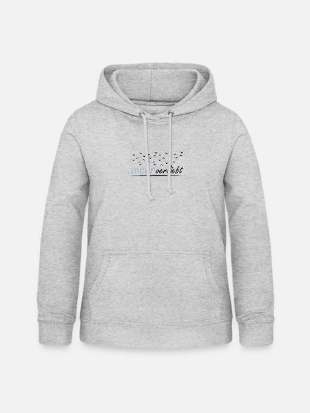 meerverliebt - Frauen Hoodie - Hellgrau meliert
