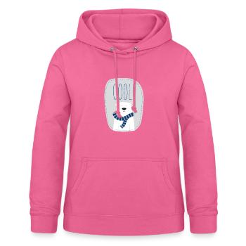 cool polar bear - Frauen Hoodie - Pink - Vorne - AI Model Female 172 light (172cm)