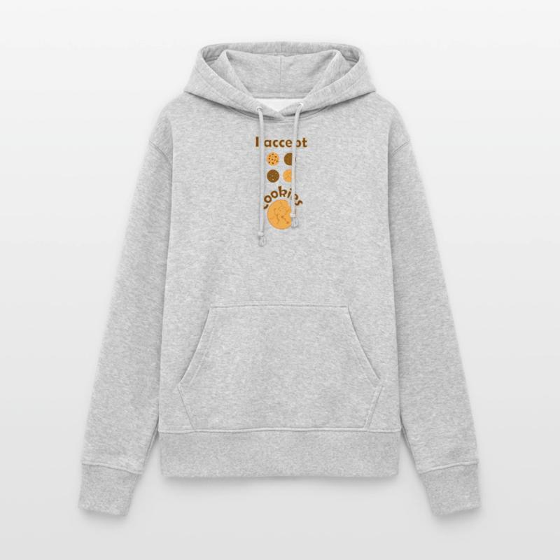 I accept cookies biscuits nerd sweets gift fun Women's Hoodie