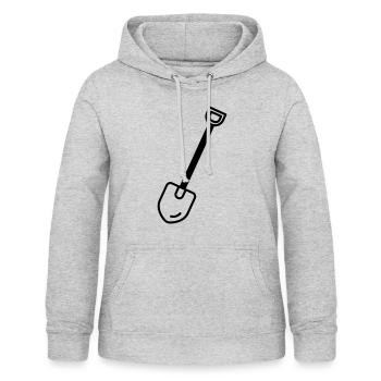 Schaufel Werkzeug Vektor - Frauen Hoodie - Hellgrau meliert - Vorne - AI Model Female 172 light (172cm)
