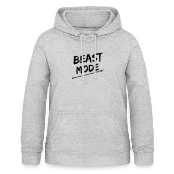 Body building Muskelaufbau Krafttraining workout - Frauen Hoodie - Hellgrau meliert - Vorne - AI Model Female 172 light (172cm)