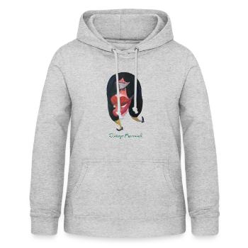 Tänzerin - Frauen Hoodie - Hellgrau meliert - Vorne - AI Model Female 172 light (172cm)