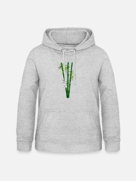 Bamboo - Frauen Hoodie - Hellgrau meliert