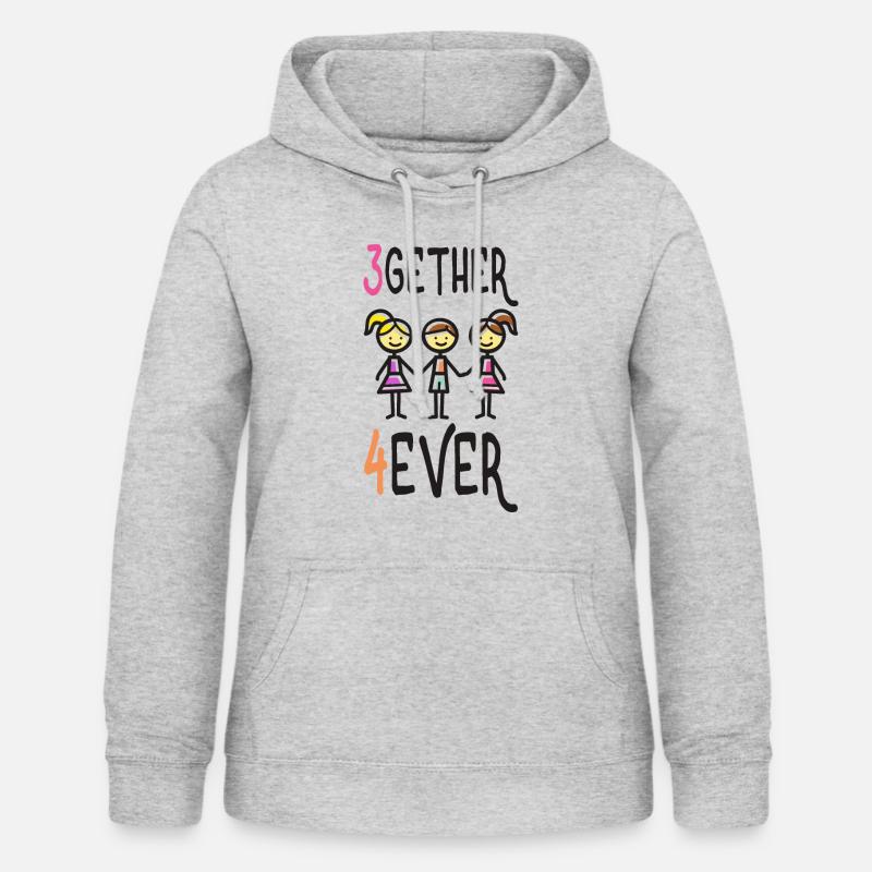 Polyamory T-Shirt 3gether 4ever Poly Pride - Women's Hoodie - light heather grey