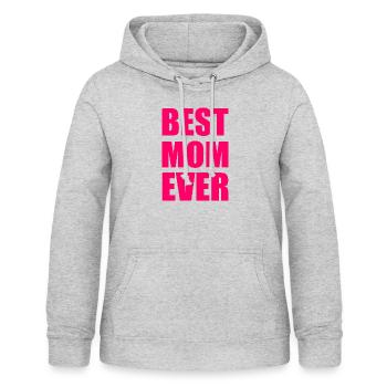 Best mom ever - Frauen Hoodie - Hellgrau meliert - Vorne - AI Model Female 172 light (172cm)