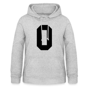 0 collège - Sweat à capuche Femme - gris clair chiné - Devant - AI Model Female 172 light (172cm)