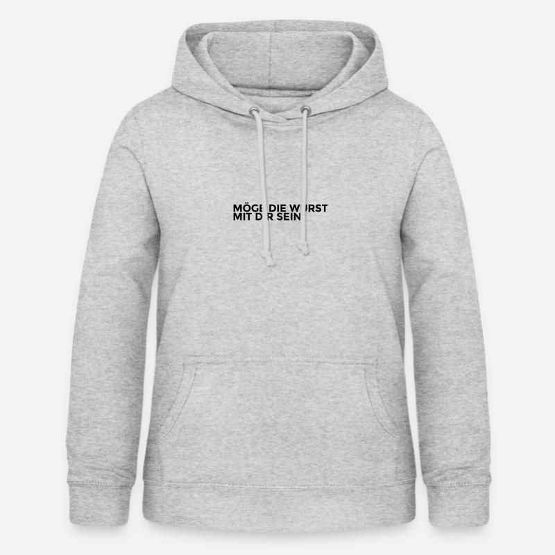 möge die wurst mit dir sein - Frauen Hoodie - Hellgrau meliert