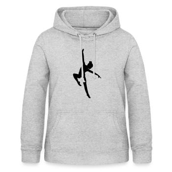 Gymnastics Artistic Gymnastics Aerobics Floor Exercise Fitness - Women's Hoodie - light heather grey - Front - AI Model Female 172 light (172cm)