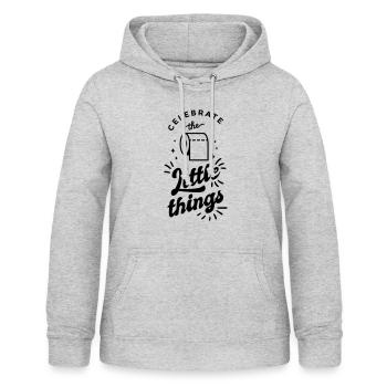 klorolle nicht vergessen - Frauen Hoodie - Hellgrau meliert - Vorne - AI Model Female 172 light (172cm)
