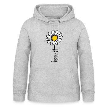 daisy - Women's Hoodie - light heather grey - Front - AI Model Female 172 light (172cm)