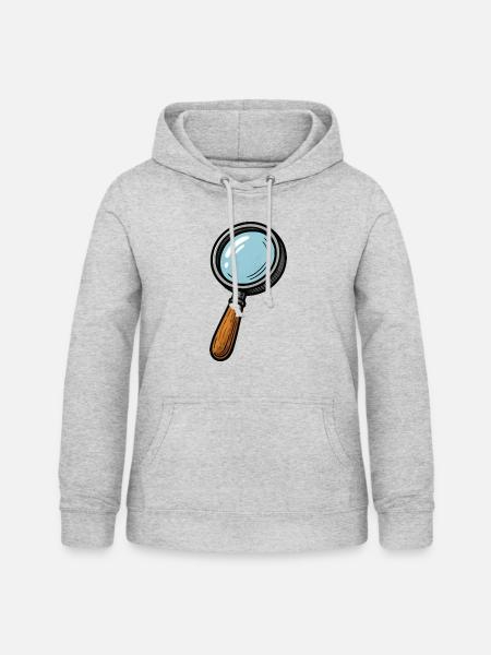 lupe - Frauen Hoodie - Hellgrau meliert