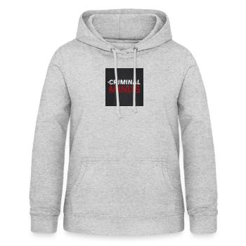 Esprits criminels - Sweat à capuche Femme - gris clair chiné - Devant - AI Model Female 172 light (172cm)