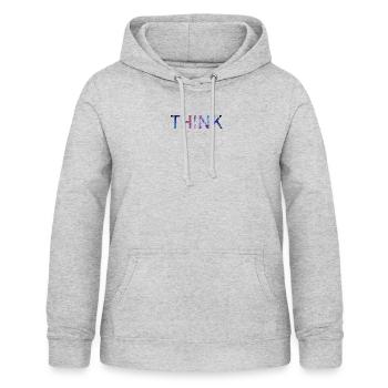 denken - Frauen Hoodie - Hellgrau meliert - Vorne - AI Model Female 172 light (172cm)