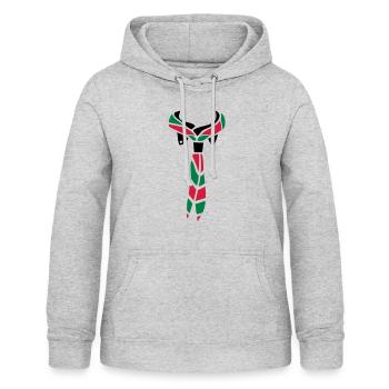 Foulard Scout - Sweat à capuche Femme - gris clair chiné - Devant - AI Model Female 172 light (172cm)