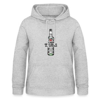Die besten Abende gehen am schnellster Rum. - Frauen Hoodie - Hellgrau meliert - Vorne - AI Model Female 172 light (172cm)