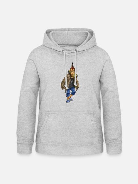 Die Wilden Kerle Deniz Pose - Frauen Hoodie - Hellgrau meliert