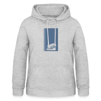 Rummel Riesenrad Festzelt - Frauen Hoodie - Hellgrau meliert - Vorne - AI Model Female 172 light (172cm)
