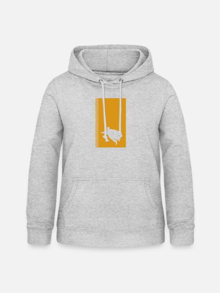 Wingsuit Fliegen Gleiter - Frauen Hoodie - Hellgrau meliert