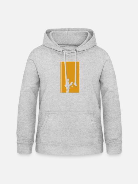 Gericht Richter - Frauen Hoodie - Hellgrau meliert